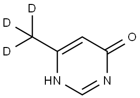 6-(methyl-d3)pyrimidin-4(1H)-one Structure