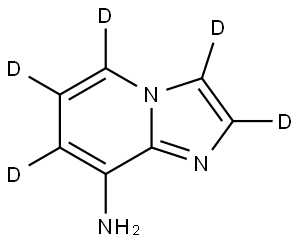 imidazo[1,2-a]pyridin-d5-8-amine Structure