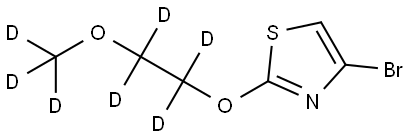 4-bromo-2-(2-(methoxy-d3)ethoxy-1,1,2,2-d4)thiazole Structure