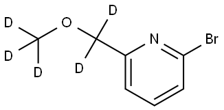 2-bromo-6-((methoxy-d3)methyl-d2)pyridine 구조식 이미지