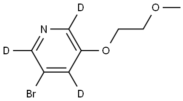 3-bromo-5-(2-methoxyethoxy)pyridine-2,4,6-d3 Structure