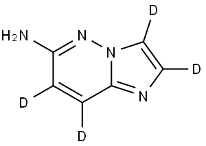 imidazo[1,2-b]pyridazin-d4-6-amine Structure