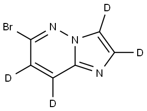 6-bromoimidazo[1,2-b]pyridazine-2,3,7,8-d4 Structure