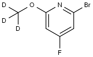 2-bromo-4-fluoro-6-(methoxy-d3)pyridine Structure