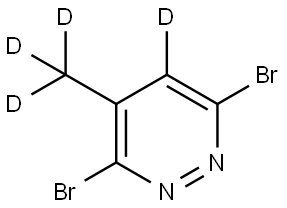 3,6-dibromo-4-(methyl-d3)pyridazine-5-d Structure