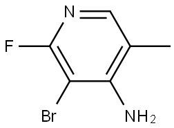 3-bromo-2-fluoro-5-methylpyridin-4-amine Structure