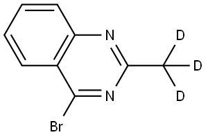 4-bromo-2-(methyl-d3)quinazoline 구조식 이미지