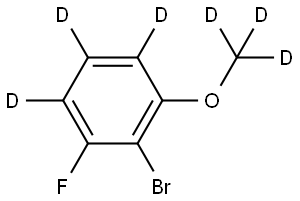2-bromo-1-fluoro-3-(methoxy-d3)benzene-4,5,6-d3 Structure