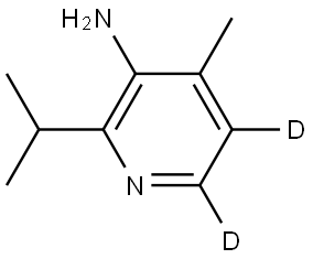 2-isopropyl-4-methylpyridin-5,6-d2-3-amine Structure