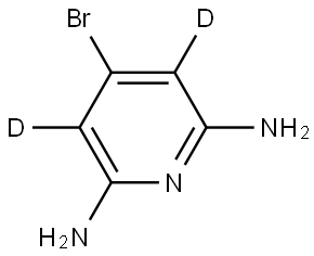 4-bromopyridine-3,5-d2-2,6-diamine Structure