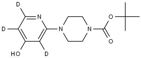 tert-butyl 4-(4-hydroxypyridin-2-yl-3,5,6-d3)piperazine-1-carboxylate 구조식 이미지