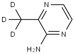 3-(methyl-d3)pyrazin-2-amine 구조식 이미지