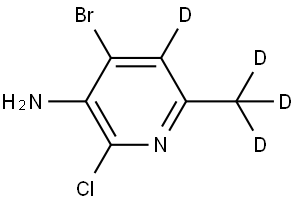 4-bromo-2-chloro-6-(methyl-d3)pyridin-5-d-3-amine Structure