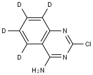 2-chloroquinazolin-5,6,7,8-d4-4-amine Structure