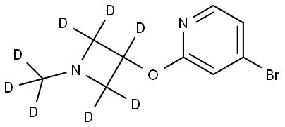 4-bromo-2-((1-(methyl-d3)azetidin-3-yl-2,2,3,4,4-d5)oxy)pyridine Structure