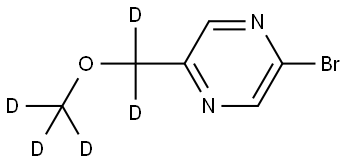2-bromo-5-((methoxy-d3)methyl-d2)pyrazine Structure
