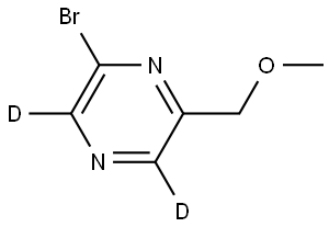 2-bromo-6-(methoxymethyl)pyrazine-3,5-d2 Structure