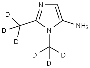 1,2-bis(methyl-d3)-1H-imidazol-5-amine Structure