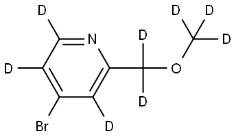 4-bromo-2-((methoxy-d3)methyl-d2)pyridine-3,5,6-d3 Structure