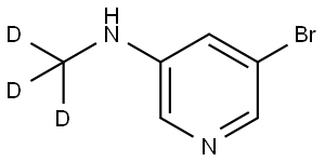 5-bromo-N-(methyl-d3)pyridin-3-amine Structure