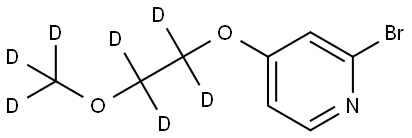 2-bromo-4-(2-(methoxy-d3)ethoxy-1,1,2,2-d4)pyridine Structure