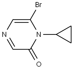 6-bromo-1-cyclopropylpyrazin-2(1H)-one Structure