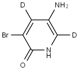 5-amino-3-bromopyridin-4,6-d2-2-ol Structure