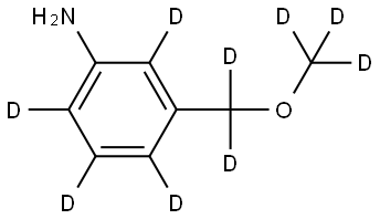 3-((methoxy-d3)methyl-d2)benzen-2,4,5,6-d4-amine Structure