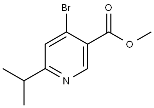 methyl 4-bromo-6-isopropylnicotinate 구조식 이미지
