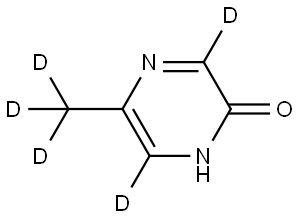 5-(methyl-d3)pyrazin-2(1H)-one-3,6-d2 Structure