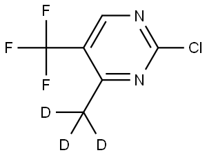 2-chloro-4-(methyl-d3)-5-(trifluoromethyl)pyrimidine Structure