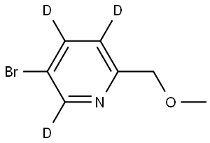 5-bromo-2-(methoxymethyl)pyridine-3,4,6-d3 Structure