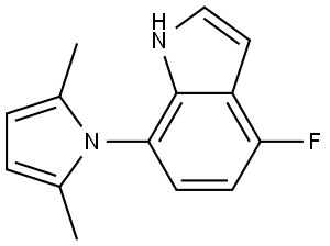 7-(2,5-dimethyl-1H-pyrrol-1-yl)-4-fluoro-1H-indole Structure