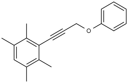 1,2,4,5-Tetramethyl-3-(3-phenoxy-1-propyn-1-yl)benzene Structure