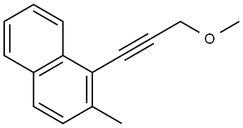 1-(3-Methoxy-1-propyn-1-yl)-2-methylnaphthalene Structure