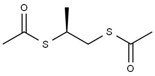 (S)-S,S'-(propane-1,2-diyl) diethanethioate Structure