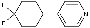 4-(4,4-Difluorocyclohexyl)pyridine Structure