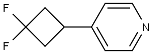 4-(3,3-Difluorocyclobutyl)pyridine Structure