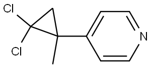 4-(2,2-Dichloro-1-methylcyclopropyl)pyridine Structure