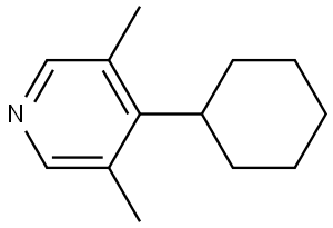 4-Cyclohexyl-3,5-dimethylpyridine Structure