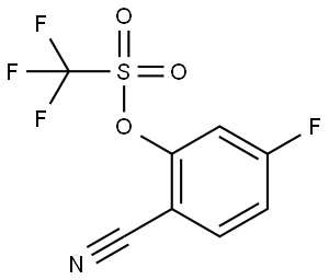 2-Cyano-5-fluorophenyl Trifluoromethanesulfonate Structure