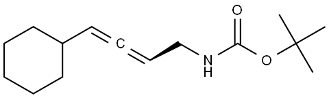 tert-butyl (R)-(4-cyclohexylbuta-2,3-dien-1-yl)carbamate Structure
