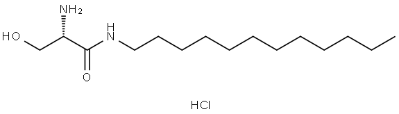 (S)-2-amino-N-dodecyl-3-hydroxypropanamide hydrochloride Structure