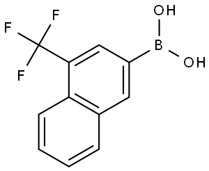 Boronic acid, B-[4-(trifluoromethyl)-2-naphthalenyl]- Structure