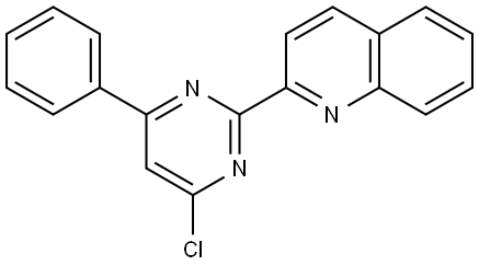 Quinoline, 2-(4-chloro-6-phenyl-2-pyrimidinyl)- Structure