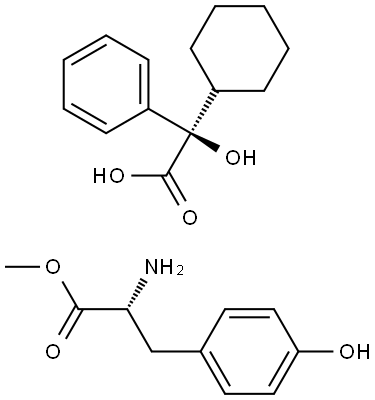 (αR)-α-Cyclohexyl-α-hydroxybenzeneacetate D-Tyrosine Methyl Ester Structure