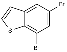 5,7-dibromobenzo[b]thiophene Structure