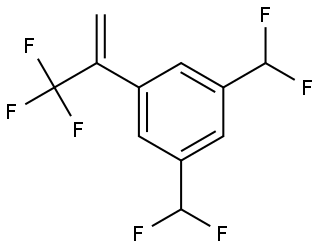 1,3-bis(difluoromethyl)-5-[1-(trifluoromethyl)vinyl]benzene Structure