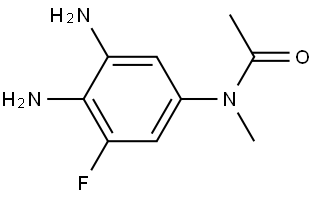 N-(3,4-Diamino-5-fluorophenyl)-N-methylacetamide Structure