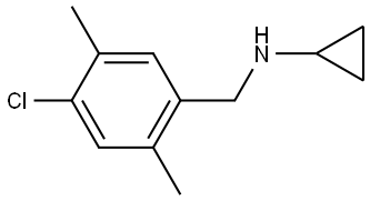 4-Chloro-N-cyclopropyl-2,5-dimethylbenzenemethanamine Structure